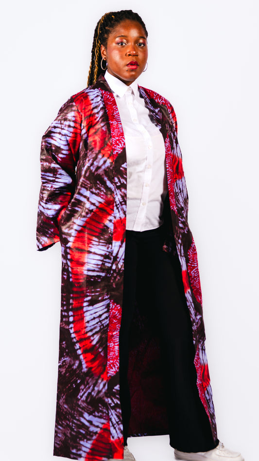 Anayah Red Print Kimono