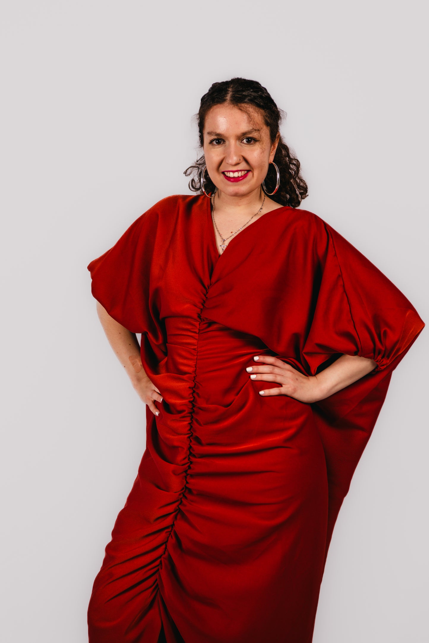 Fe Ruffled Oversize Maxi Dress