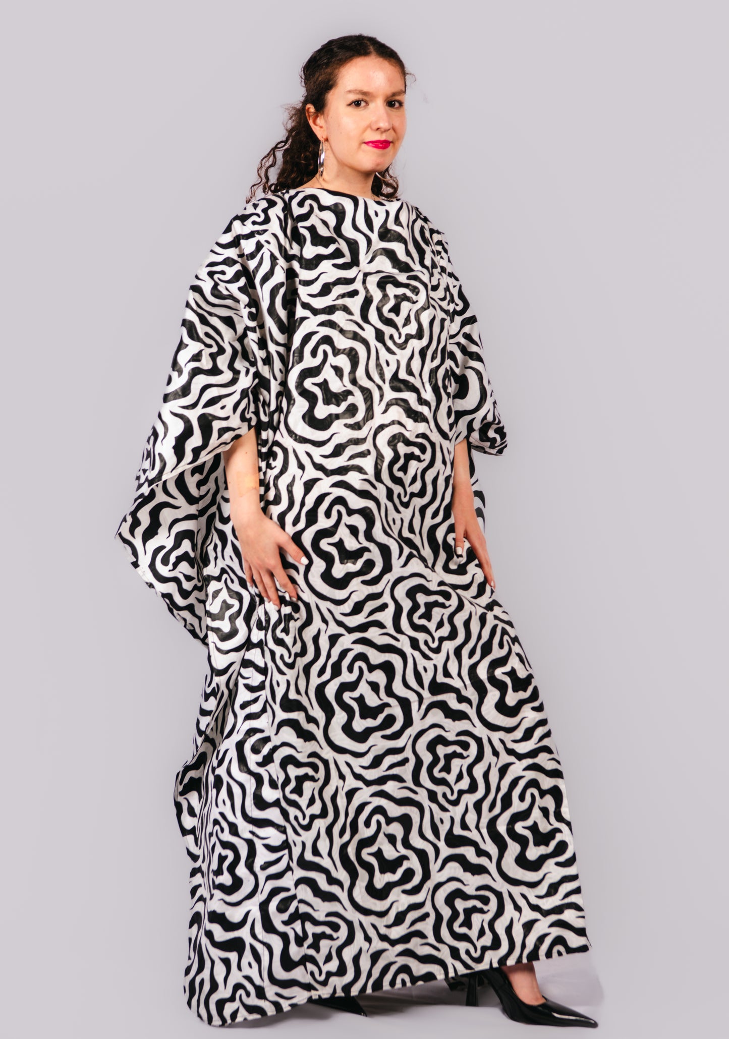 Alizah Zebra Print Maxi Dress