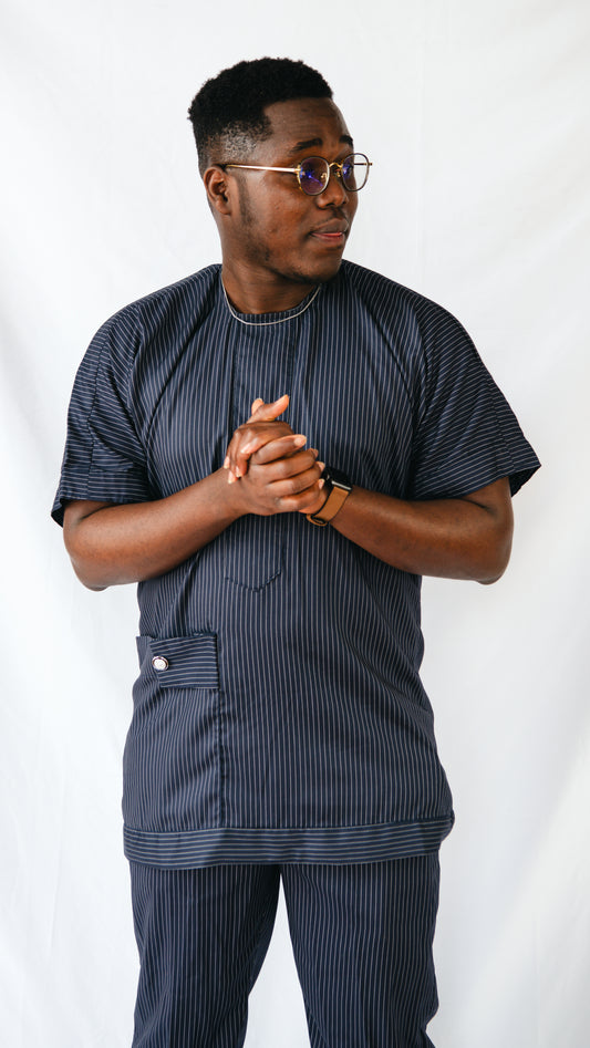 Eniola 2 Piece Stripped Trousers And Top