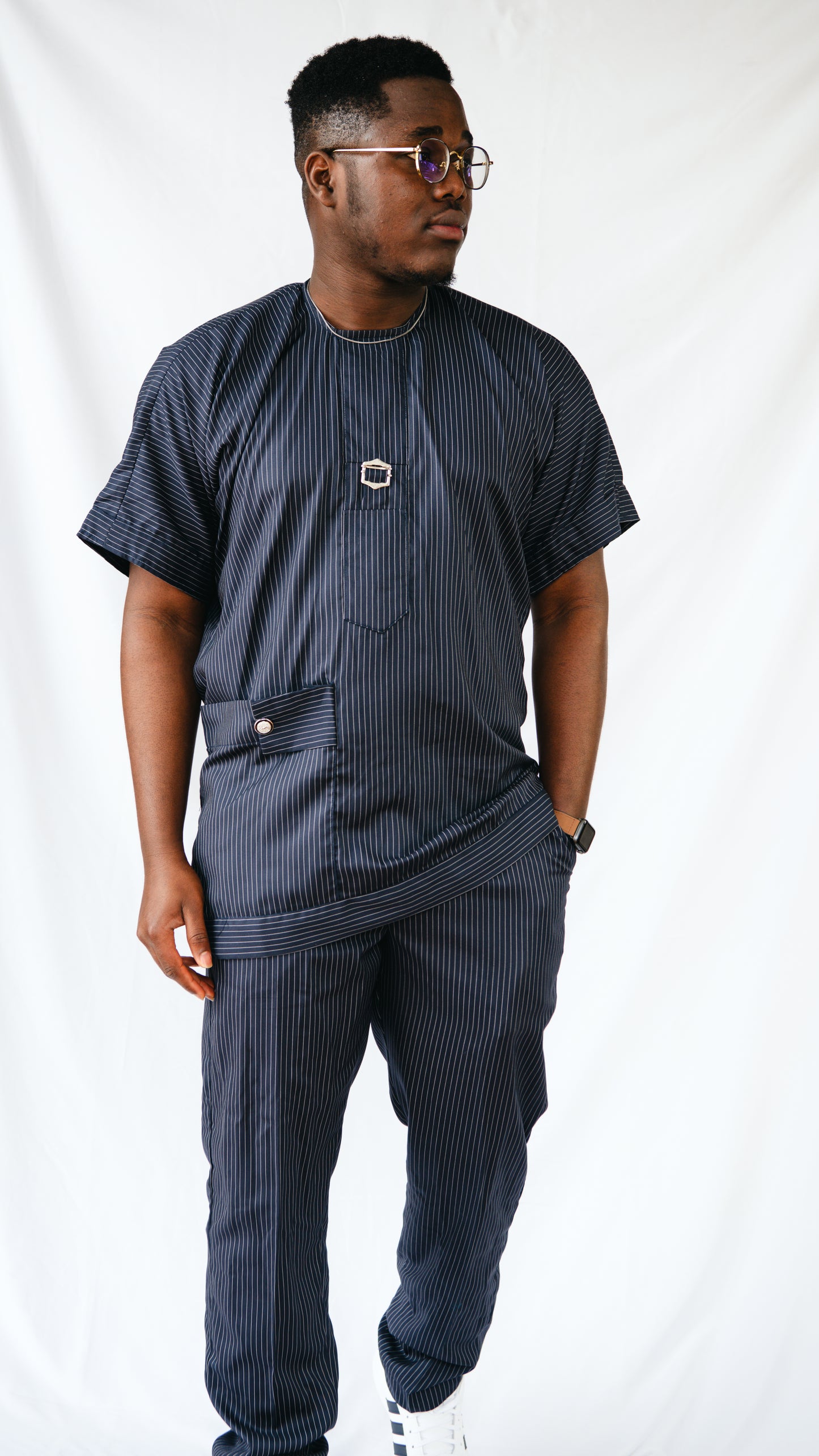 Eniola 2 Piece Stripped Trousers And Top