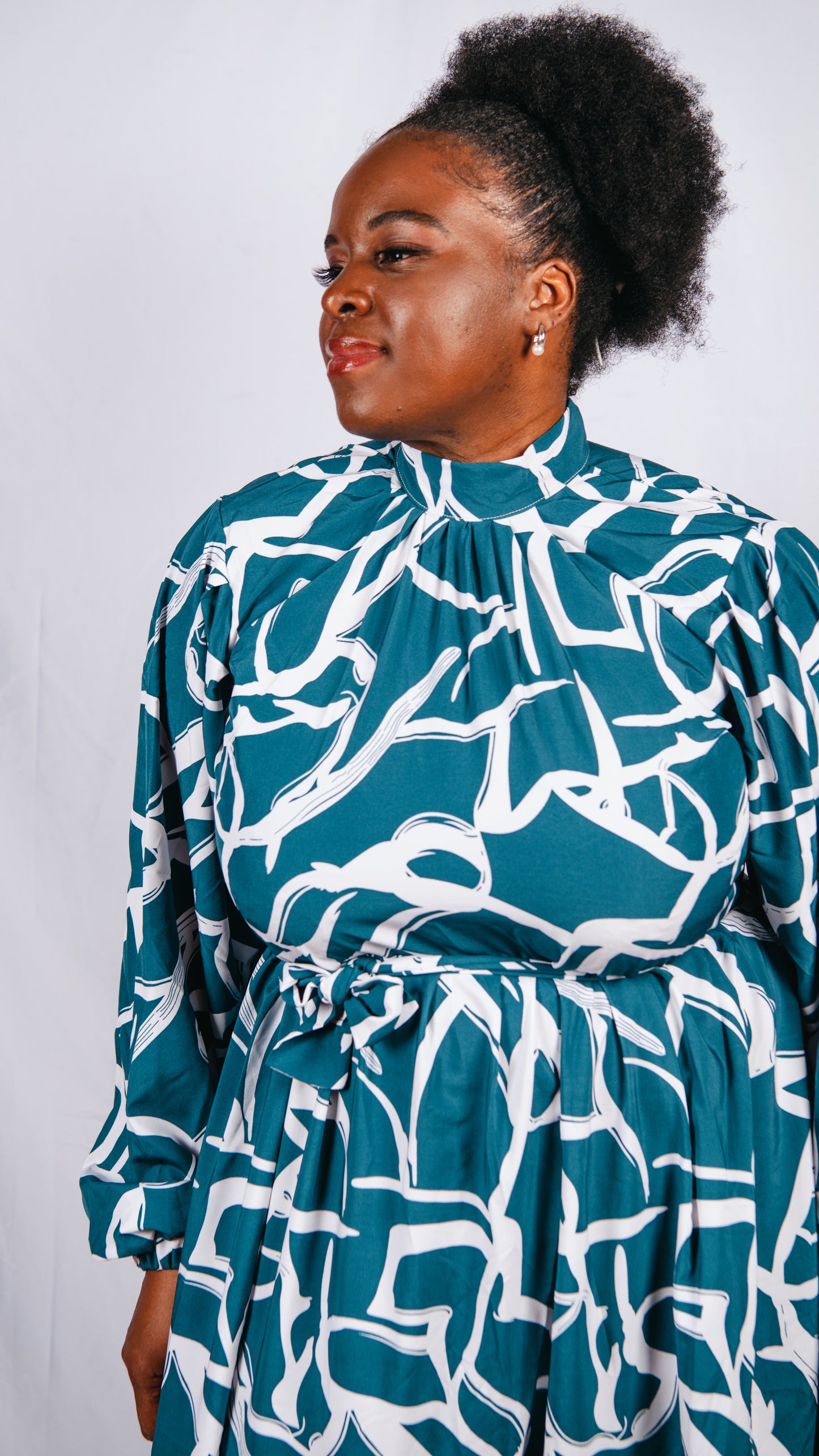 Selma Layered Maxi Dress In Animal Print