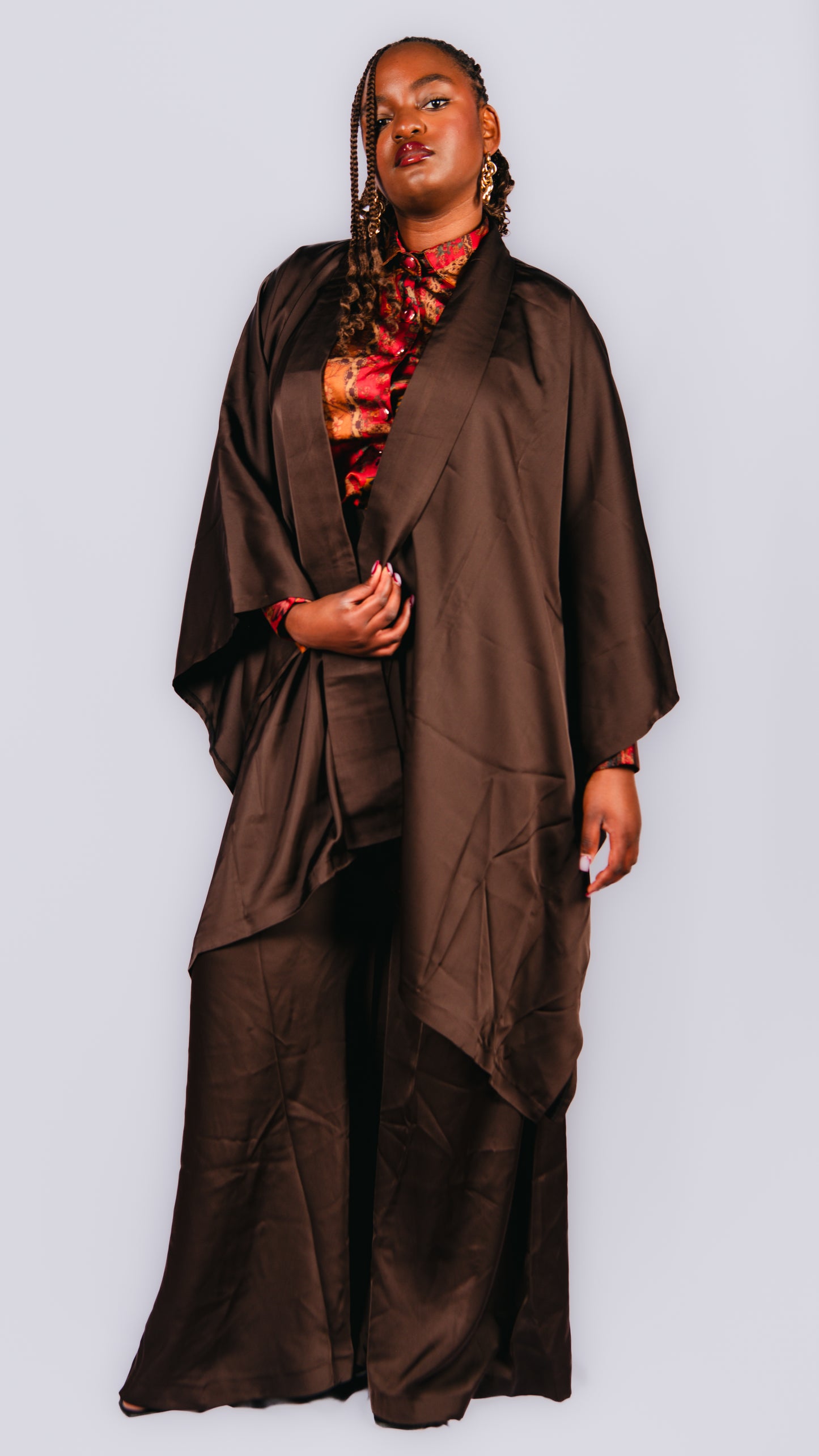 Atarah 2 Piece 2 Colours Wide Leg Trosuers With Kimono