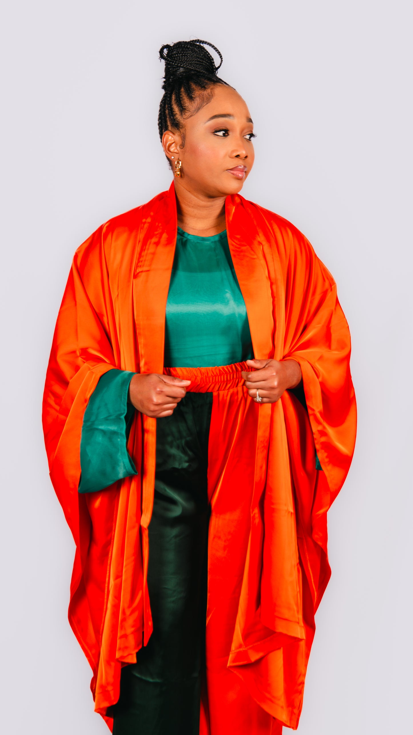 Atarah 2 Piece 2 Colours Wide Leg Trosuers With Kimono