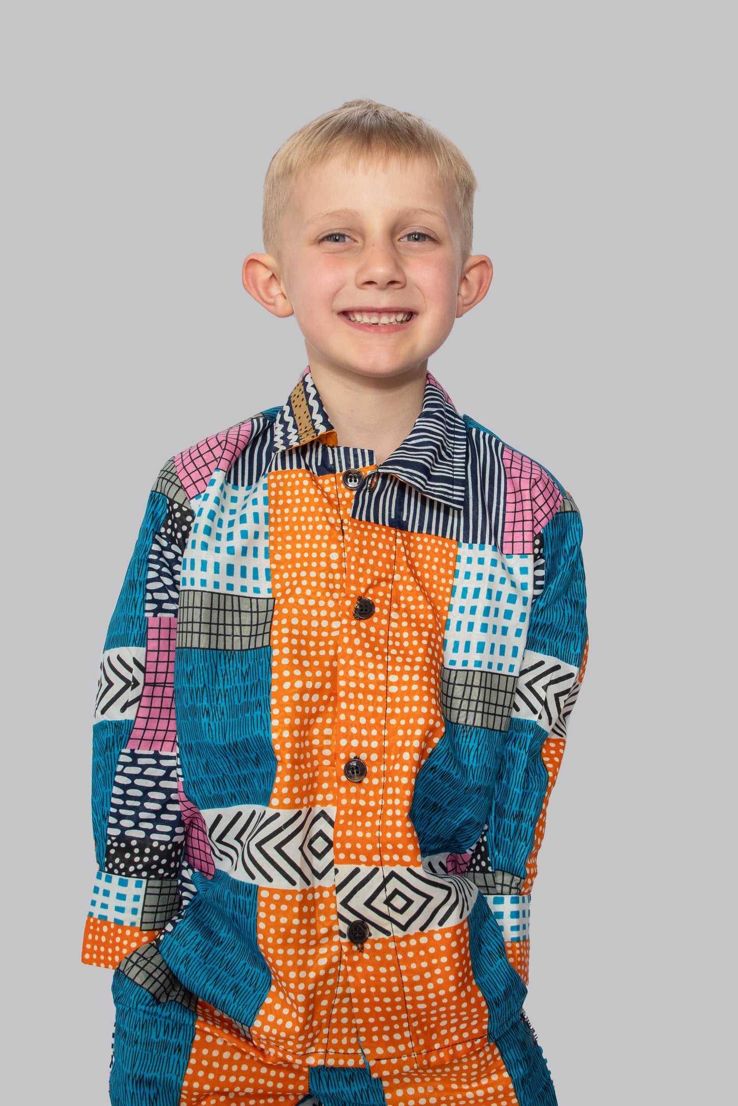 Nala 2 Piece Patchwork Print Trousers and Shirt
