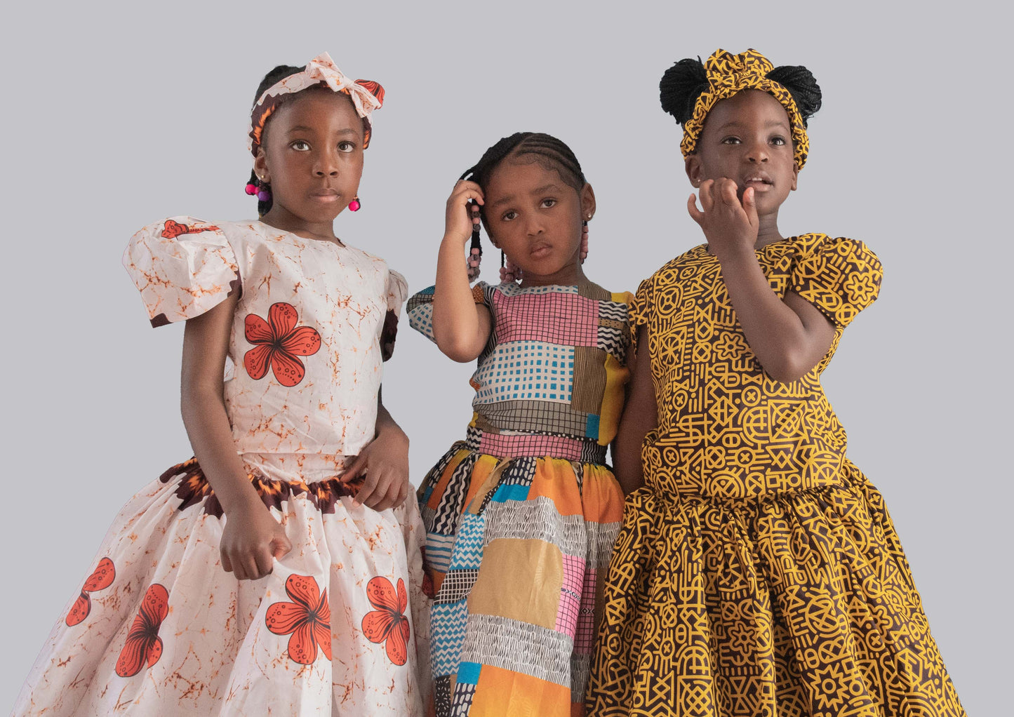 Annalise white and orange Flowered print Dress
