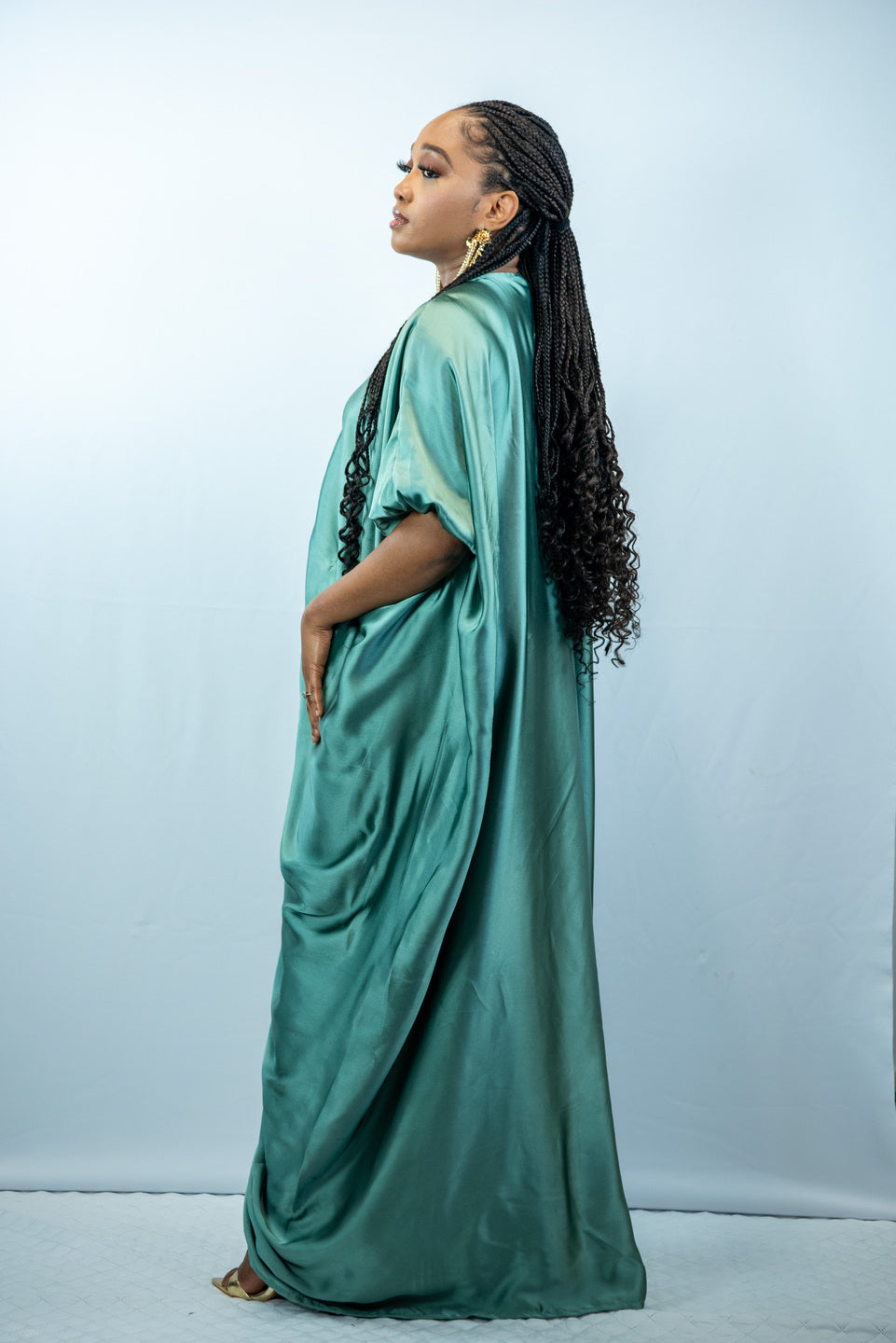 Fe Green Oversized Maxi Dress