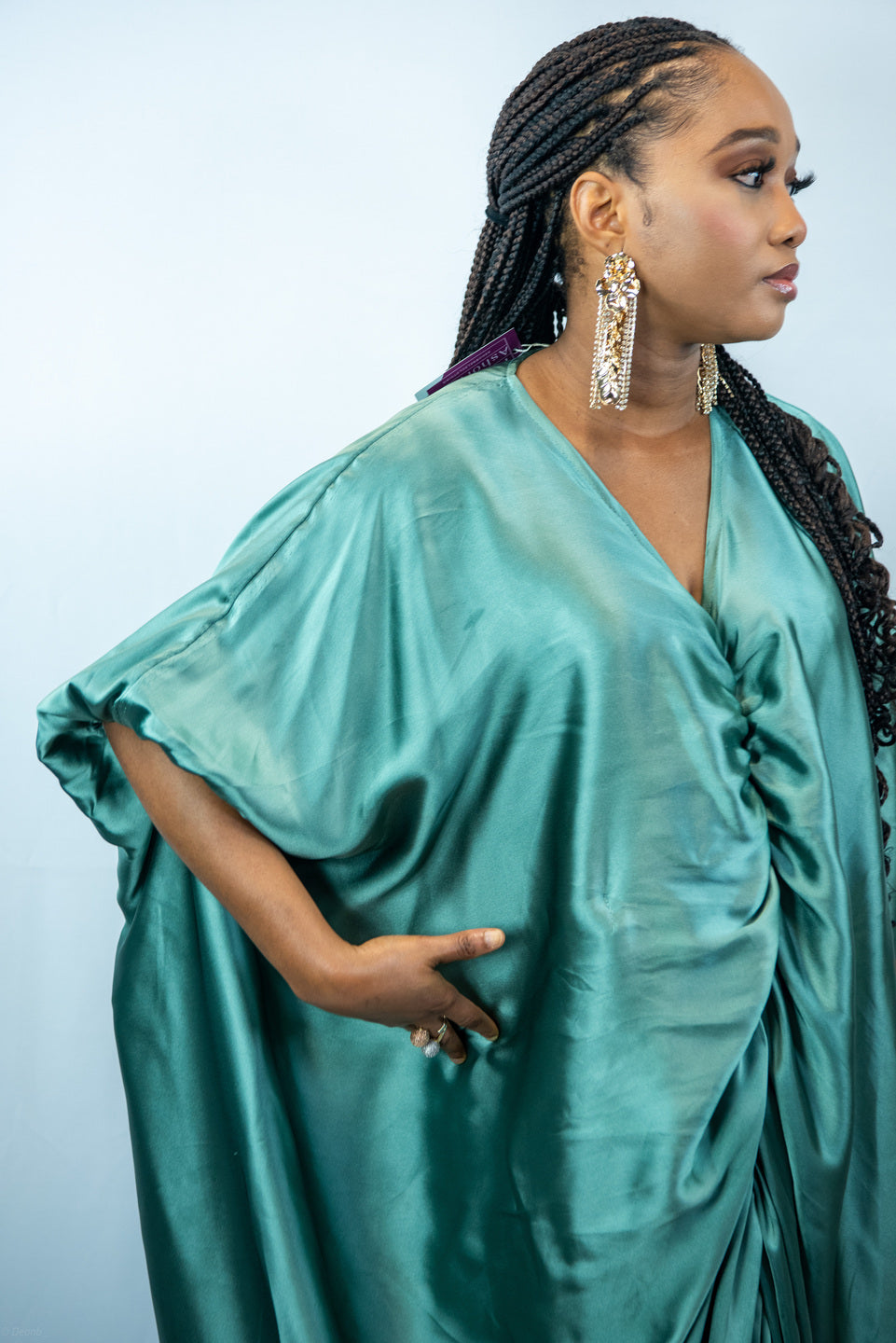 Fe Green Oversized Maxi Dress