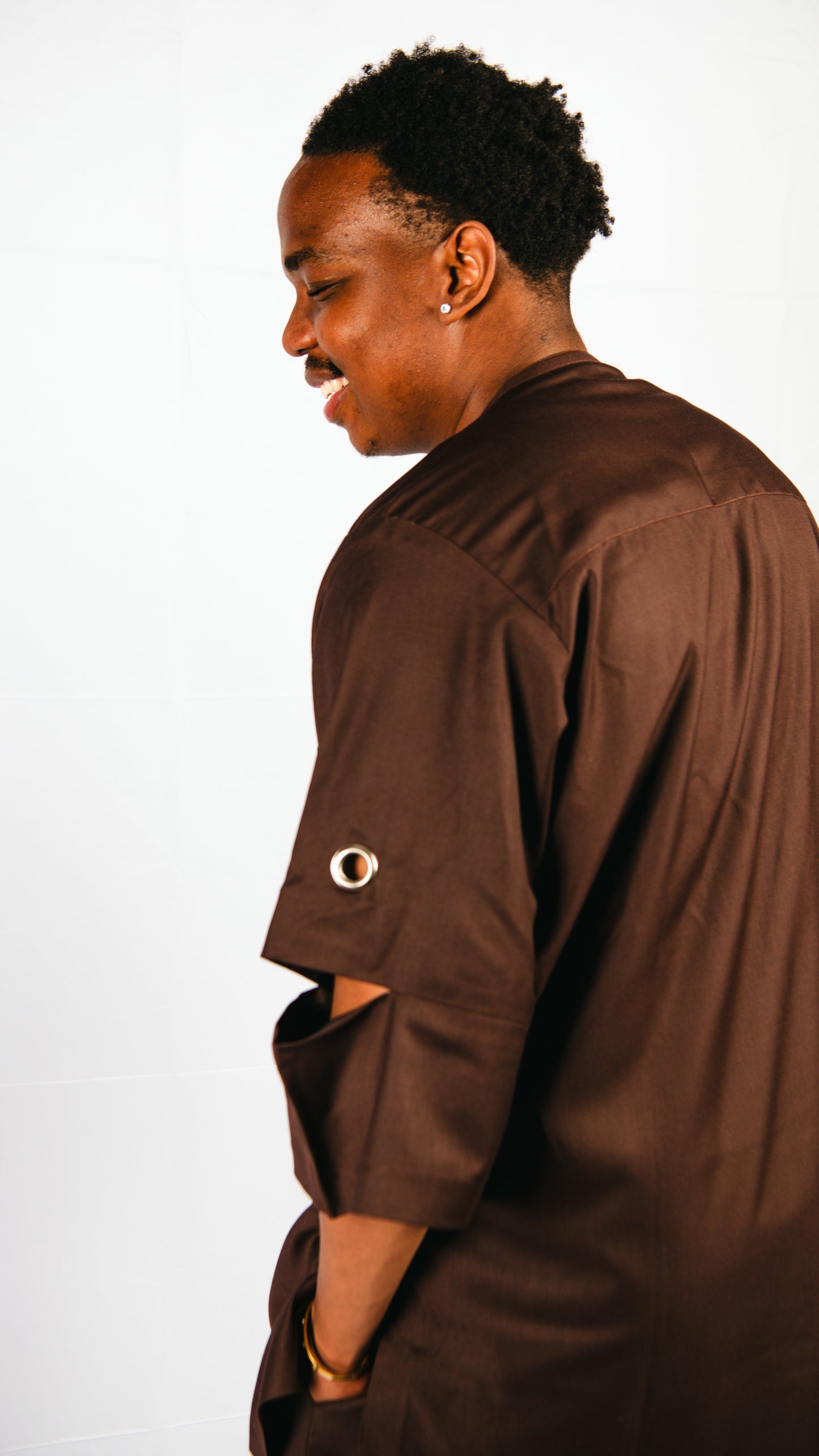 Manuél brown 2-piece trouser and layered top