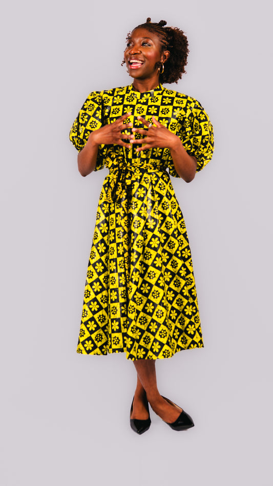 Yina Midi Skater Dress
