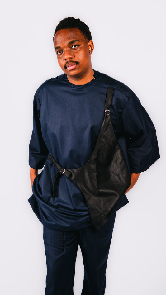 Donato 2-piece belted Top with Trousers