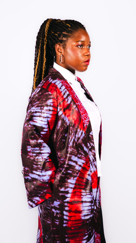 Anayah Red Print Kimono