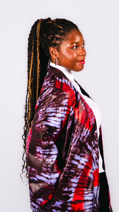 Anayah Red Print Kimono