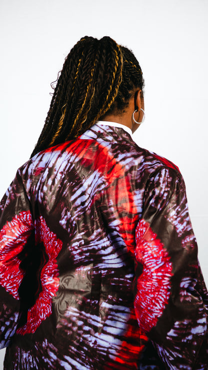 Anayah Red Print Kimono