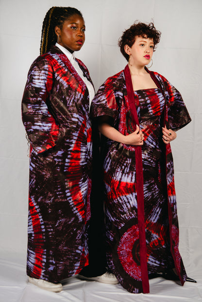 Anayah Red Print Kimono