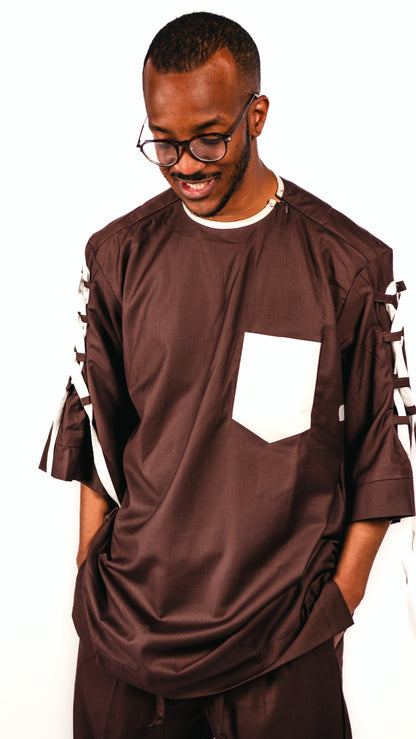 Adura 2 Piece Trousers And Shirt with 3/4 Sleeves/Laces