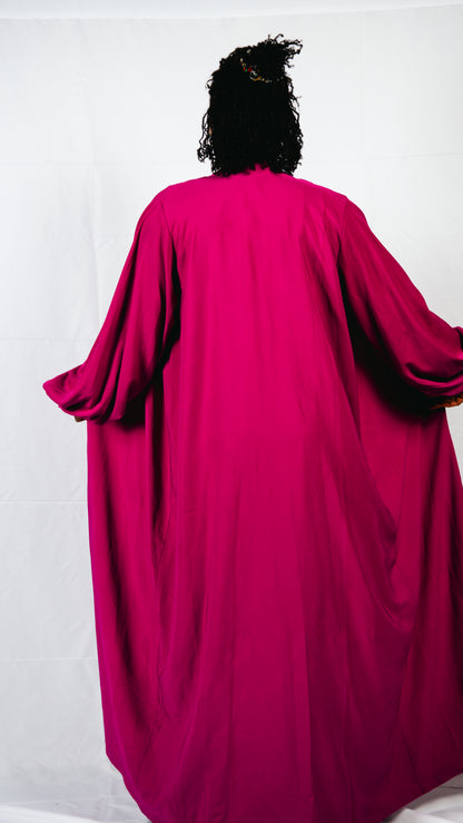Naya 3 Piece Wrap Skirt With Silk top and Kimono