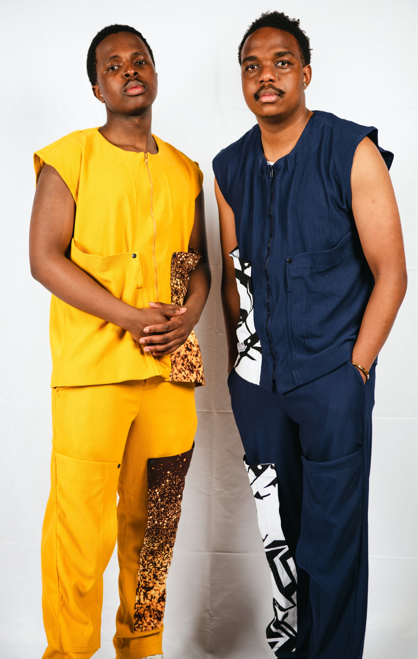 Adriel Joggers and Sleeveless/Multi-pocket Zipped Shirt
