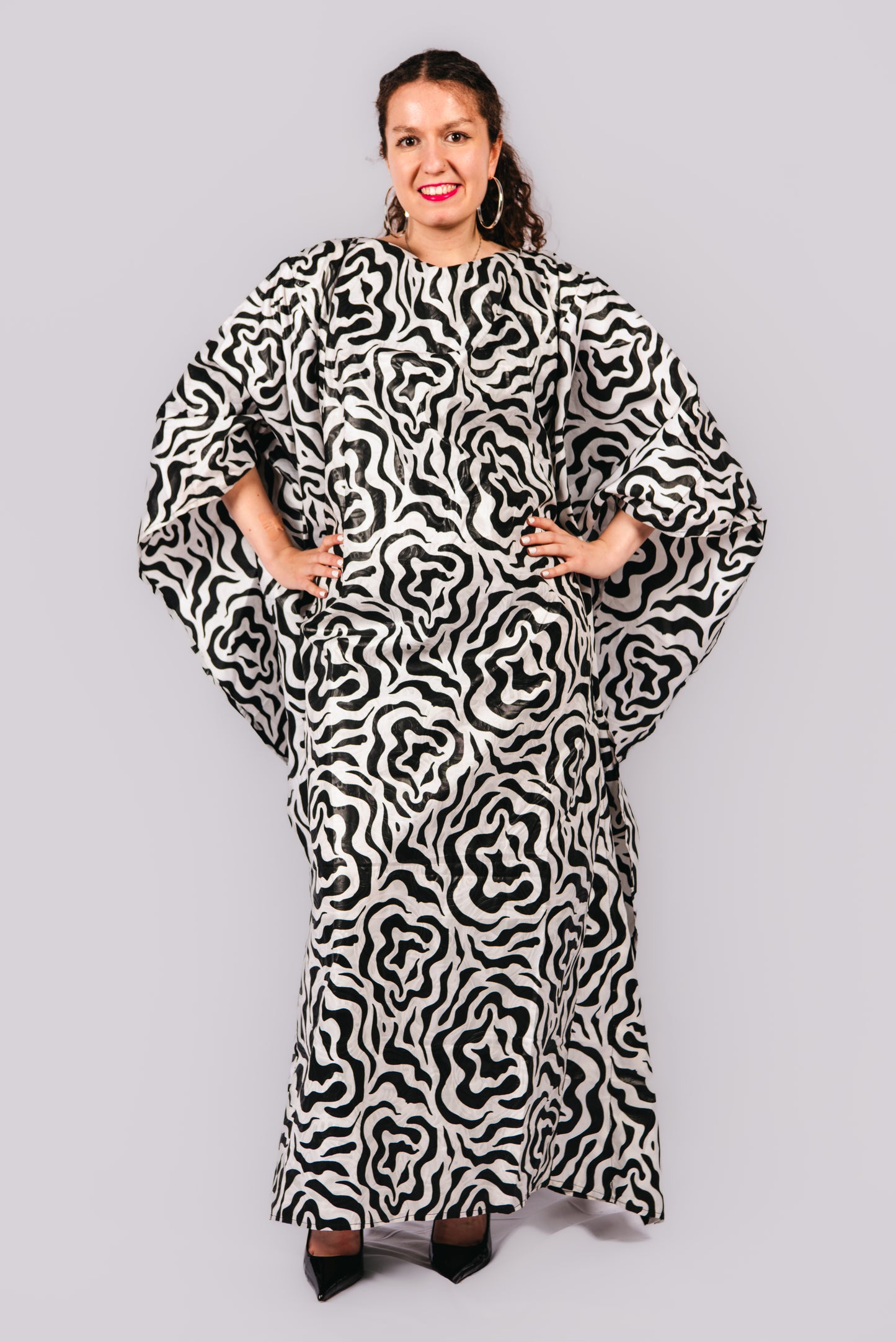Alizah Zebra Print Maxi Dress
