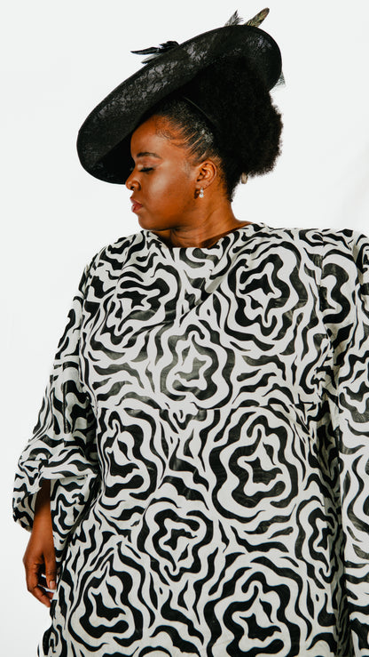 Alizah Zebra Print Maxi Dress