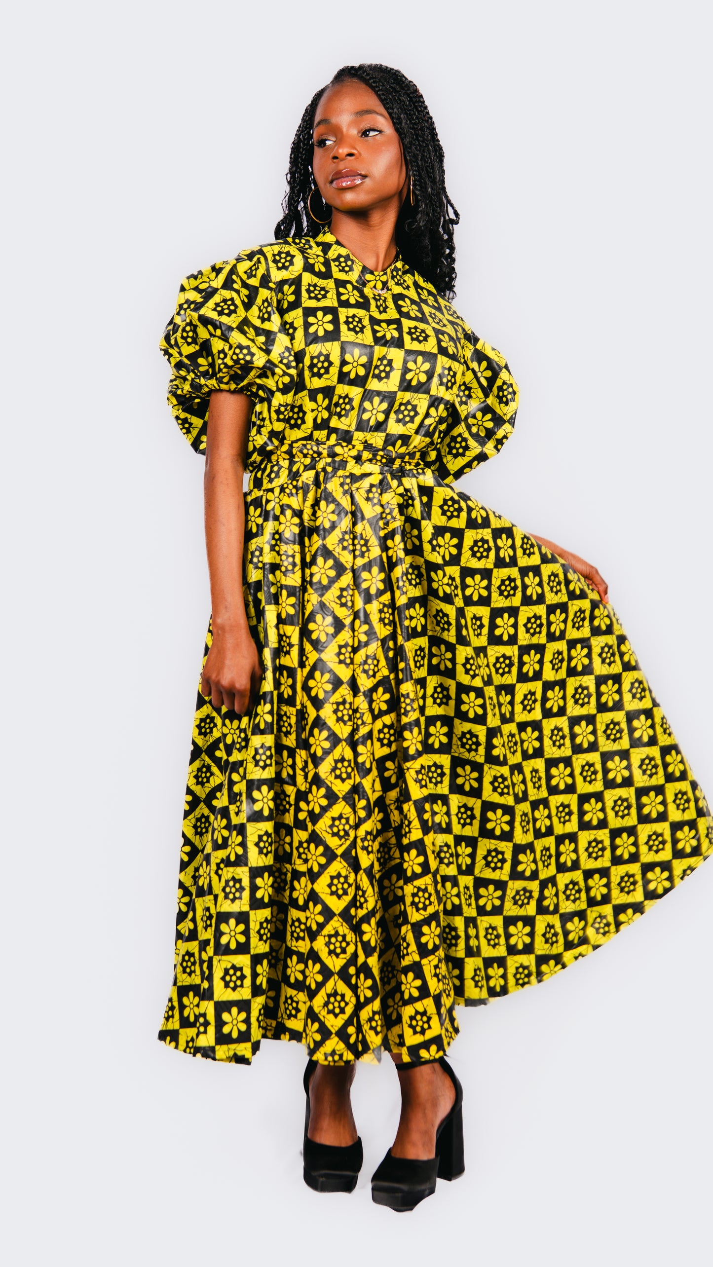 Yina Midi Skater Dress