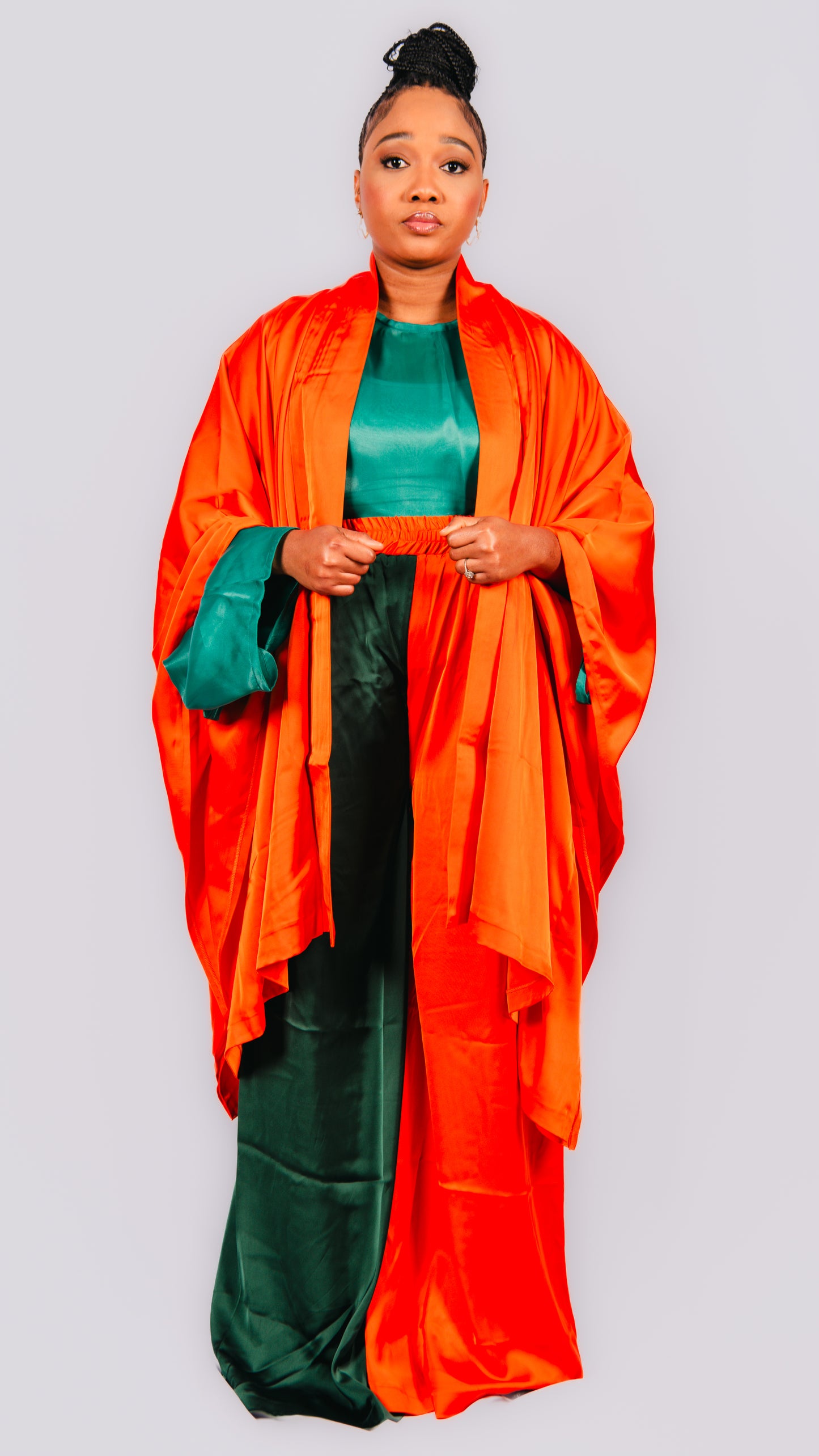 Atarah 2 Piece 2 Colours Wide Leg Trosuers With Kimono