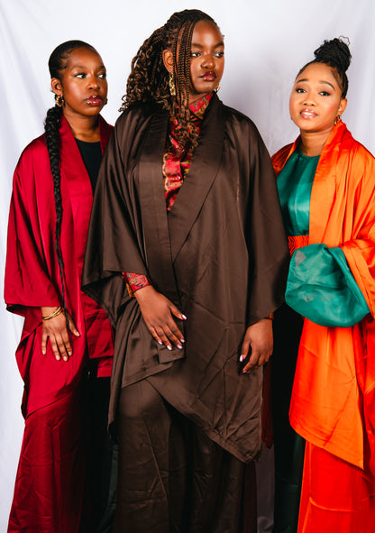 Atarah 2 Piece 2 Colours Wide Leg Trosuers With Kimono