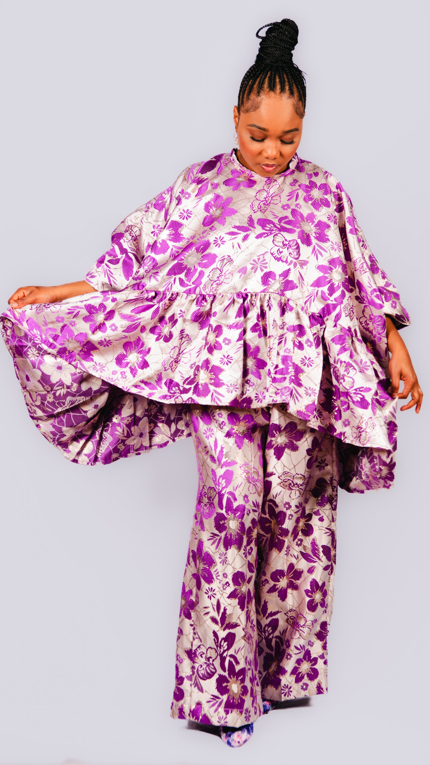 Izara 2 piece Damask Trousers And Shirt