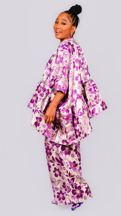 Izara 2 piece Damask Trousers And Shirt
