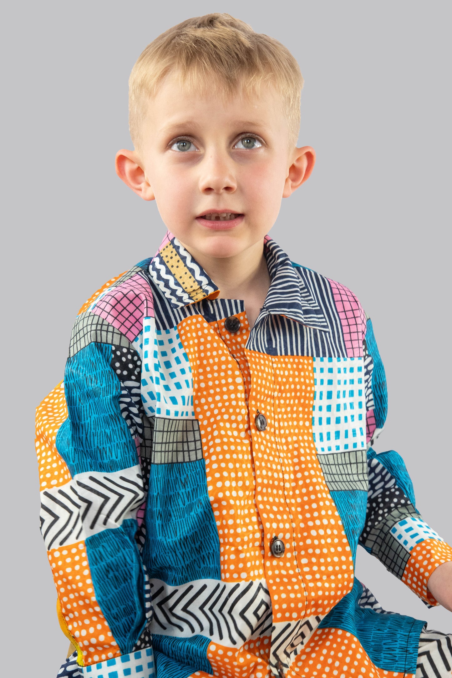 Nala 2 Piece Patchwork Print Trousers and Shirt