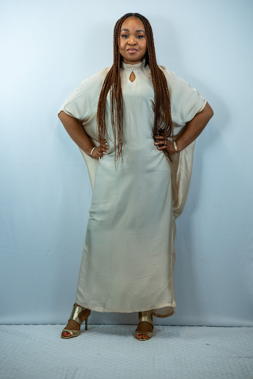 Sabaoth Beige Maxi Dress