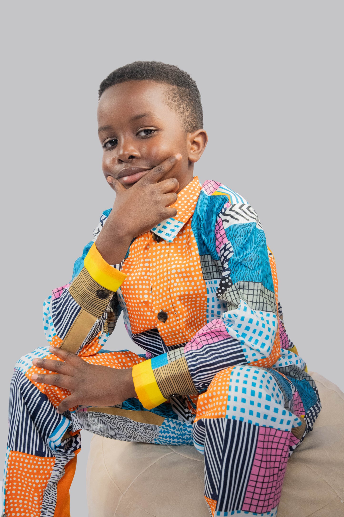 Nala 2 Piece Patchwork Print Trousers and Shirt