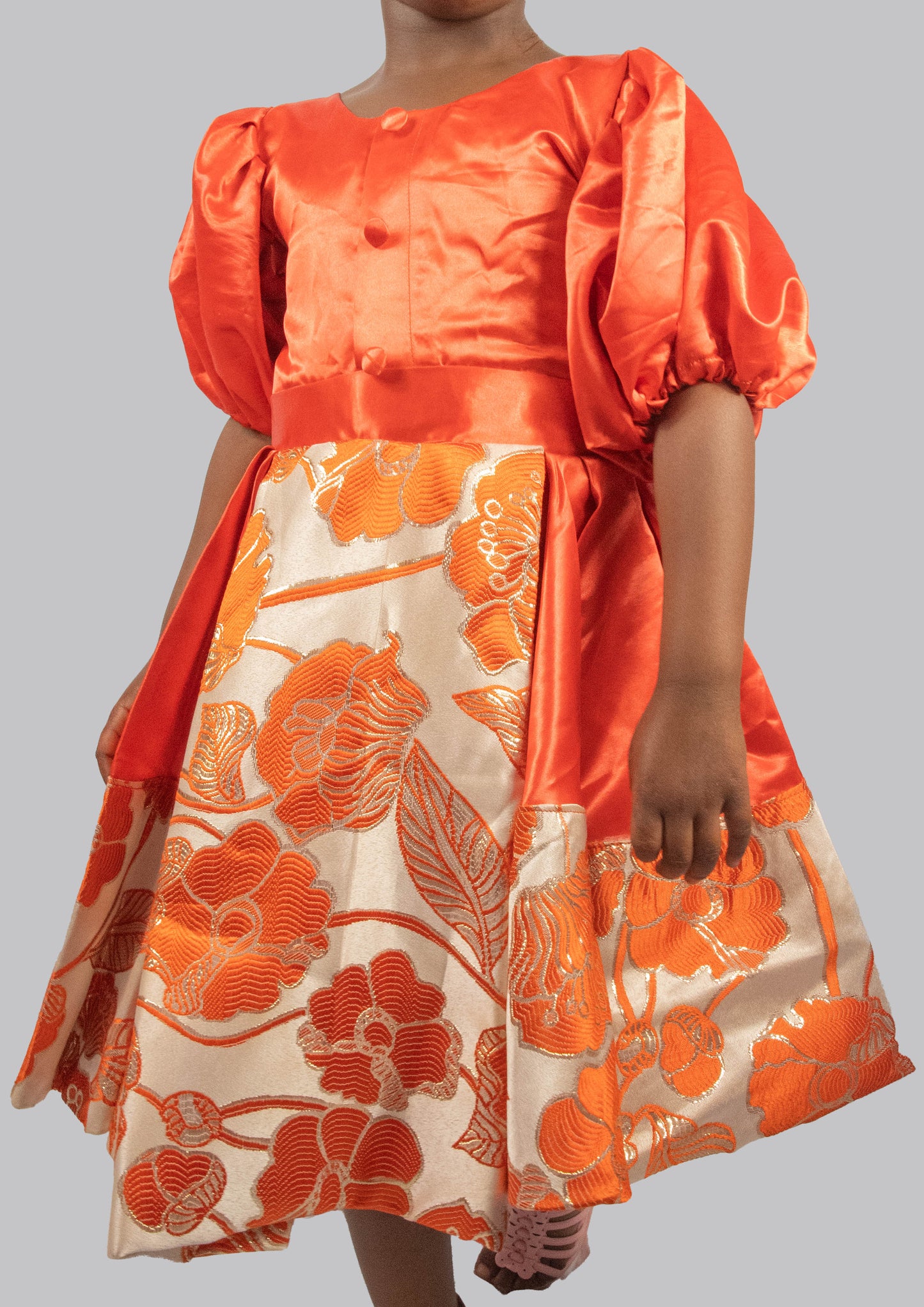 Eliana Orange Ball Gown