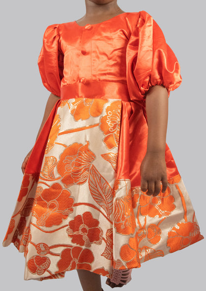 Eliana Orange Ball Gown