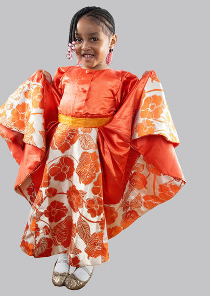 Eliana Orange Ball Gown