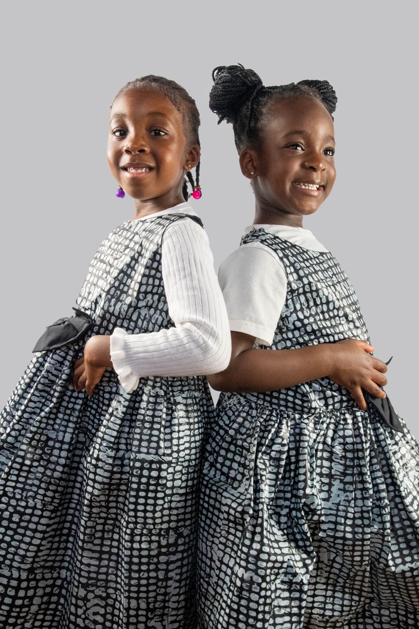 Ciela Midi Black & White Checkered Dress
