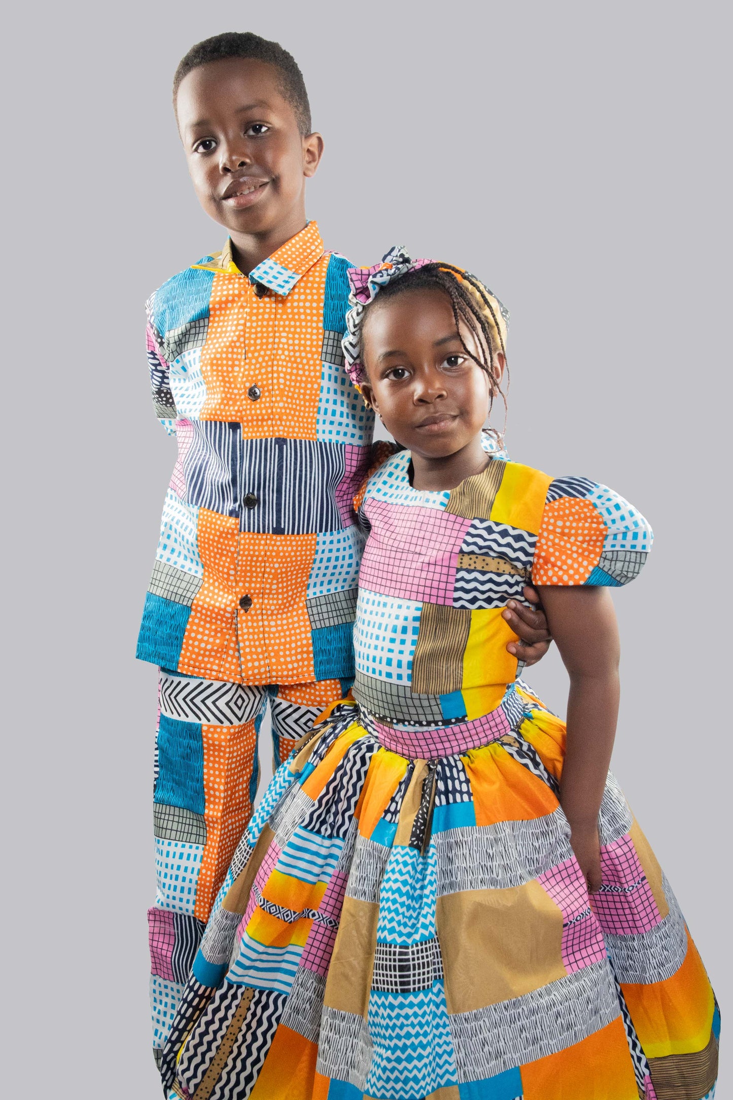 Nala 2 Piece Patchwork Print Trousers and Shirt