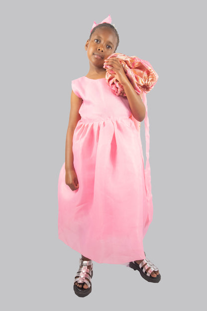 Zilah Damask  Coat With Midi Dress