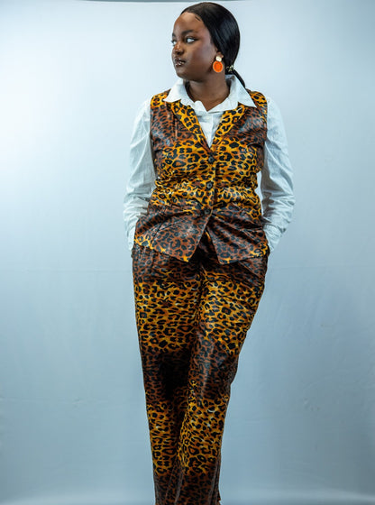 Abasi Waist Coat and Wide Leg Trousers