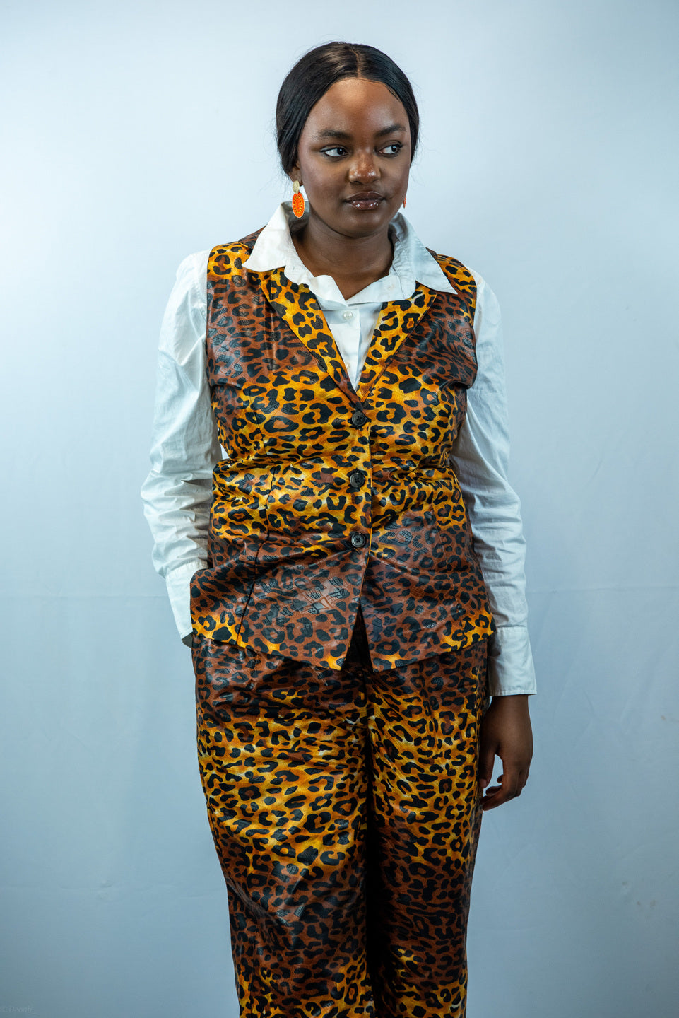 Abasi Waist Coat and Wide Leg Trousers