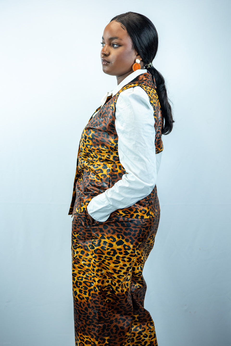 Abasi Waist Coat and Wide Leg Trousers