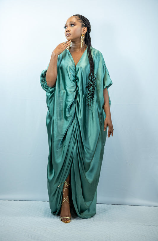 Fe Green Oversized Maxi Dress