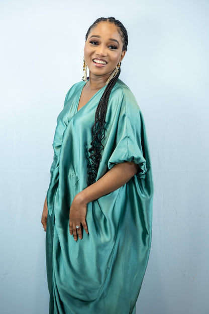 Fe Green Oversized Maxi Dress