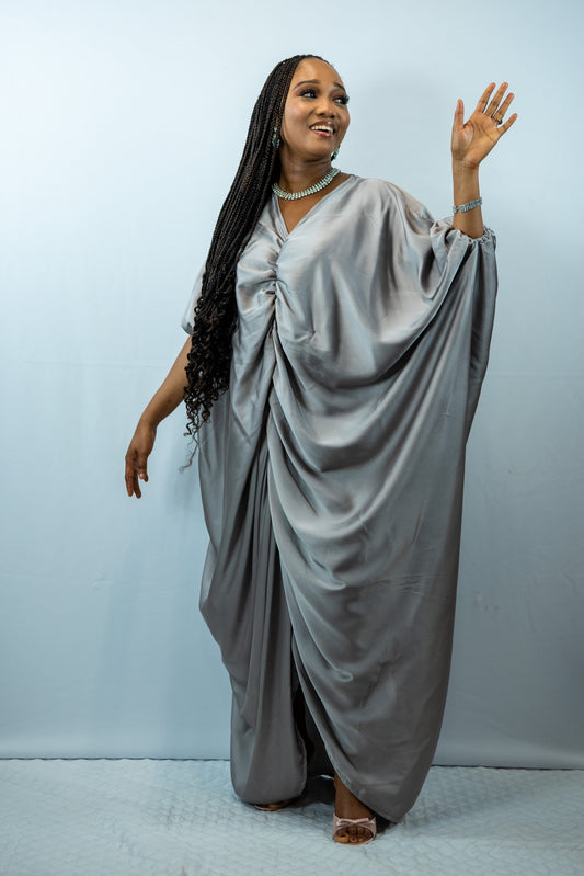 Fe Mauve Colour Oversized Maxi Dress