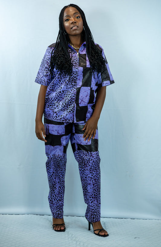 Thandiwe 2 Piece Straight Leg Trousers and Shirt
